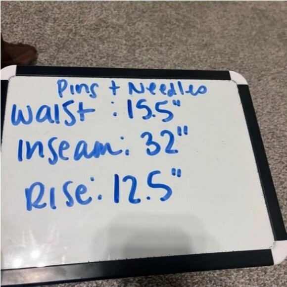 Pins & Needles Black & Pink Floral Wide Leg Pants L - Picture 6 of 6